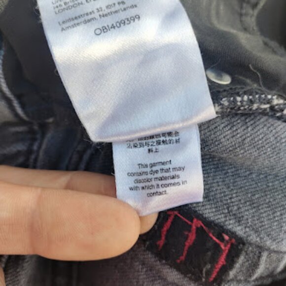 BDG | Urban Outfitters Faded Black Grey 32" Long Inseam 90s Bootcut Jeans 27 - Picture 11 of 11